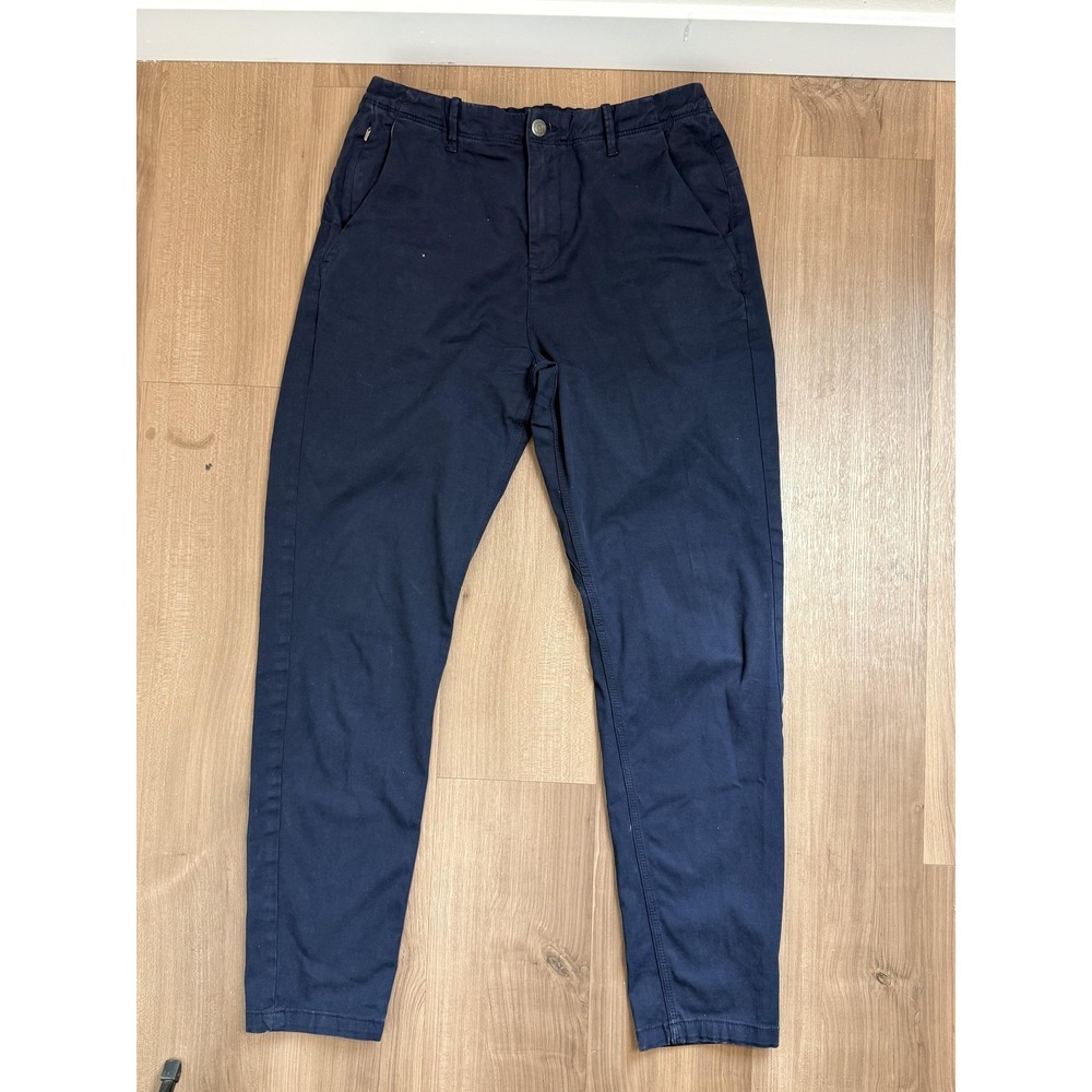 DU/ER Pants Mens 32x32 Blue Chino LiveFree Athletic Taper Stretch Casual